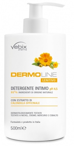 VEBIX DERMOLINE CALENDULA DETERG.INTIMO 500 ML - Farma Nice