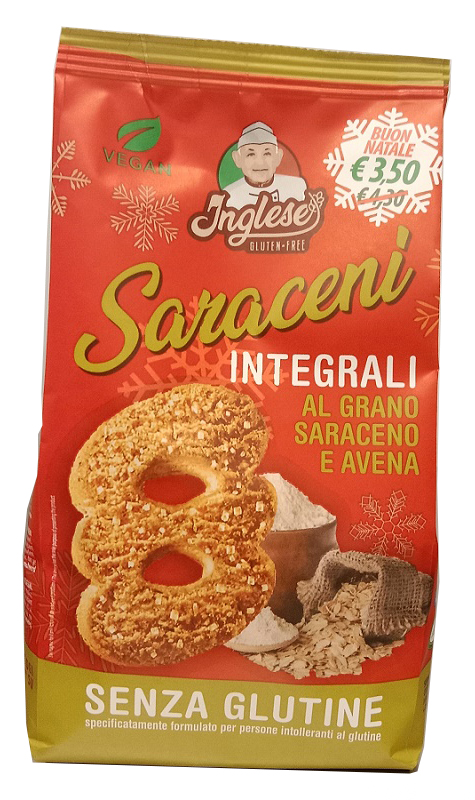 INGLESE BISCOTTI SARACENI CHRISTMAS 300 G - Farma Nice