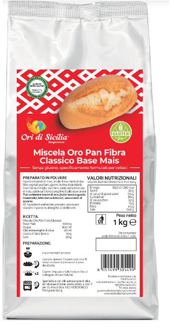 MIX ORO PAN BASE MAIS 1 KG - Farma Nice