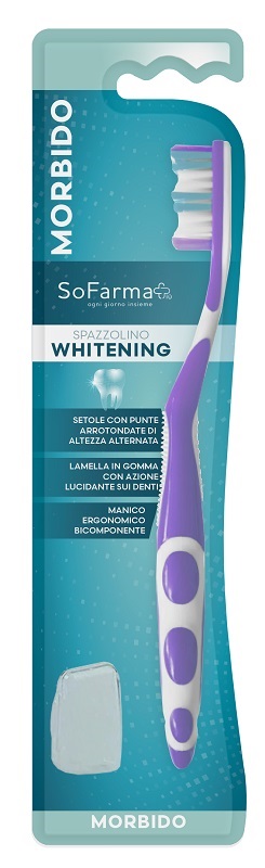 SPAZZOLINO WHITENING SETOLE MORBIDE SOFARMAPIU' - Farma Nice