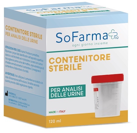 CONTENITORE URINA IN POLIPROPILENE DA 120 ML SOFARMAPIU' - Farma Nice