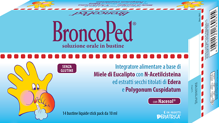 BRONCOPED SOLUZIONE ORALE 14 BUSTINE STICK PACK DA 10 ML - Farma Nice