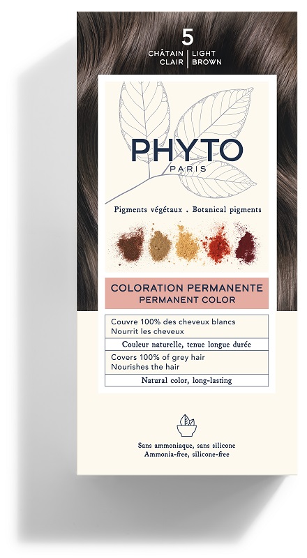 COLOR KIT 5 CASTANO CHIARO LATTE RIVELATORE 50 ML + CREMA COLORANTE 50 ML + MASCHERA PROTETTIVA COLORE 12 ML + GUANTI - Farma Nice