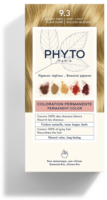 COLOR KIT 9,3 BIONDO CHIARISSIMO DORATO LATTE RIVELATORE 50 ML + CREMA COLORANTE 50 ML + MASCHERA PROTETTIVA COLORE 12 ML + GUANTI - Farma Nice