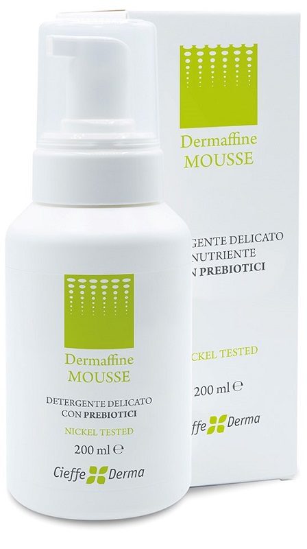 DERMAFFINE MOUSSE DETERGENTE DELICATO E NUTRIENTE CON PREBIOTICI 200 ML - Farma Nice