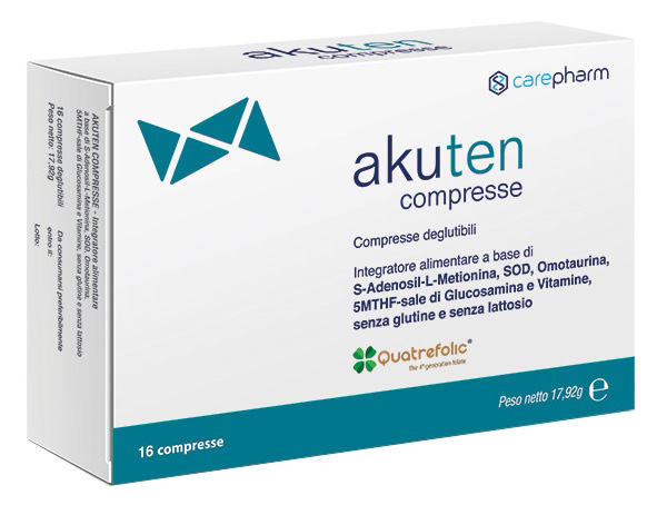 AKUTEN 16 COMPRESSE DEGLUTIBILI SENZA GLUTINE E LATTOSIO - Farma Nice