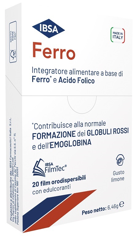 FERRO IBSA 20 FILM ORODISPERSIBILI - Farma Nice