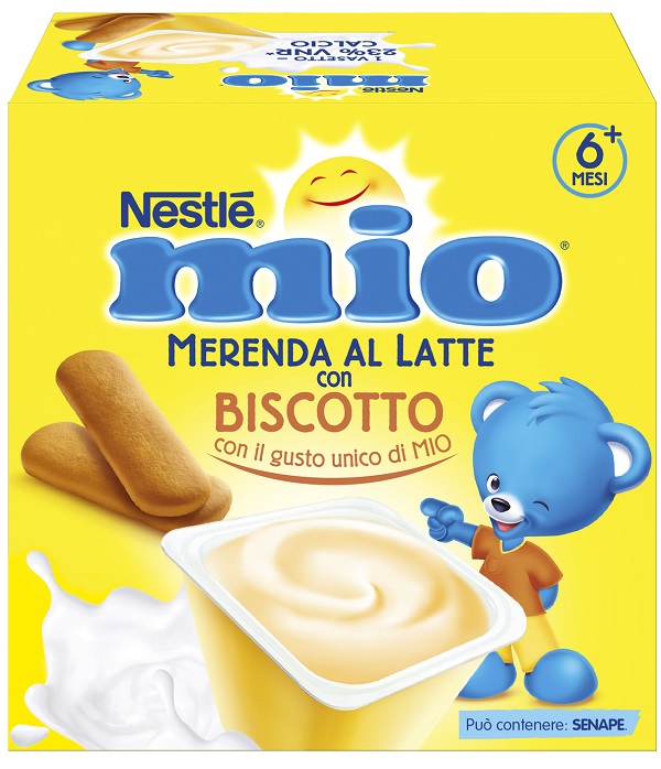 MIO MERENDA AL LATTE BISCOTTO 4 PEZZI DA 100 G - Farma Nice