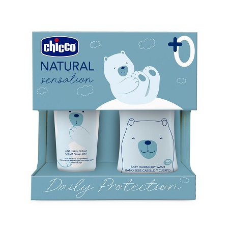 CHICCO NATURAL SENSATION SET BAGNOSHAMPOO+PASTA LENITIVA - Farma Nice