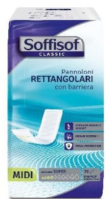 SOFFISOF CLASSIC PANNOLONE RETTANGOLARE CON BARRIERA 30 PEZZI - Farma Nice