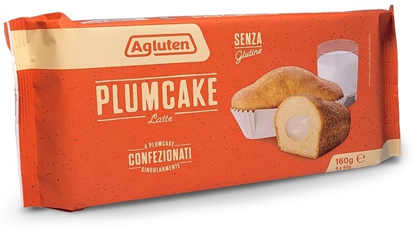 AGLUTEN PLUMCAKE LATTE 4 X 40 G - Farma Nice