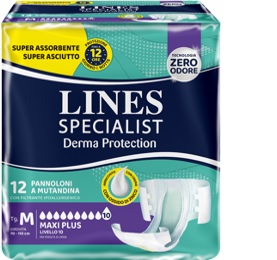 PANNOLONE MUTANDINA LINES SPECIALIST DERM AP L 12 PEZZI - Farma Nice