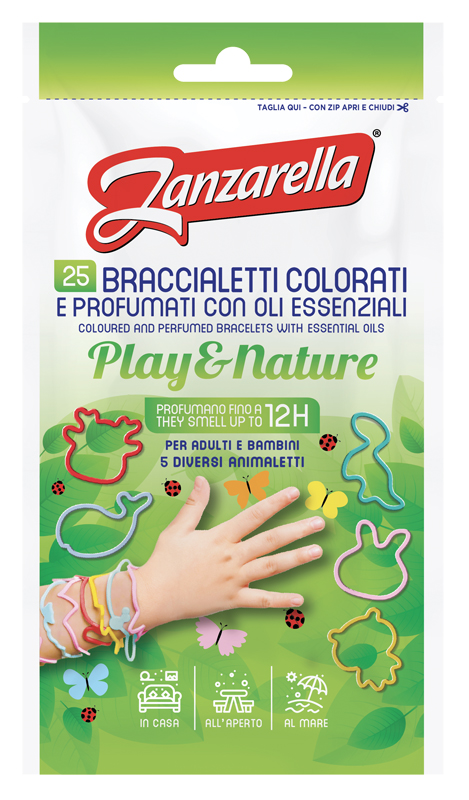 ZANZARELLA BRACCIALETTI PALY&NATURE 25 PEZZI - Farma Nice