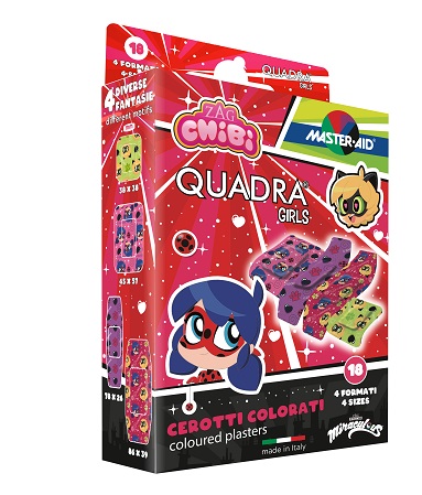 CEROTTO MASTER-AID QUADRA GIRLS LADY BUG ASSORTITI 18 PEZZI - Farma Nice