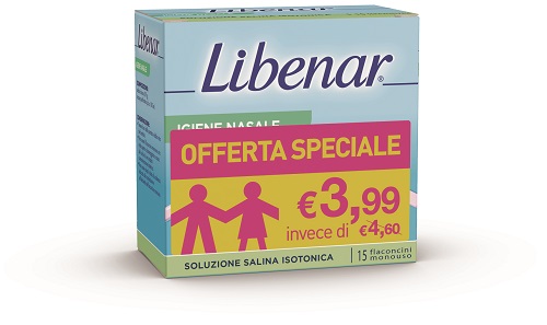 SOLUZIONE ISOTONICA LIBENAR 15 FLACONCINI DA 5 ML TAGLIO PREZZO - Farma Nice