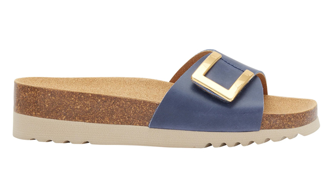 MONTEREY MULE VINTAGE LEATHER WOMAN BLUE 36 MATERIALE PELLE EFFETTO VINTAGE FODERA TOMAIA MICROFIBRA SOTTOPIEDE MICROFIBRA SUOLA EVA FITTING F ALTEZZA TACCO 20 COLLEZIONE SS23 - Farma Nice