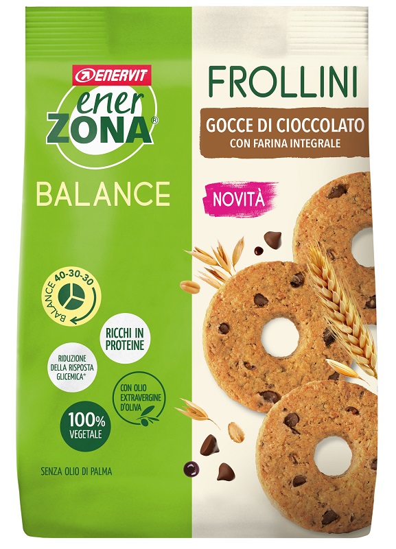ENERZONA FROLLINI INTEGRALE GOCCE CIOCCOLATO 250 G - Farma Nice