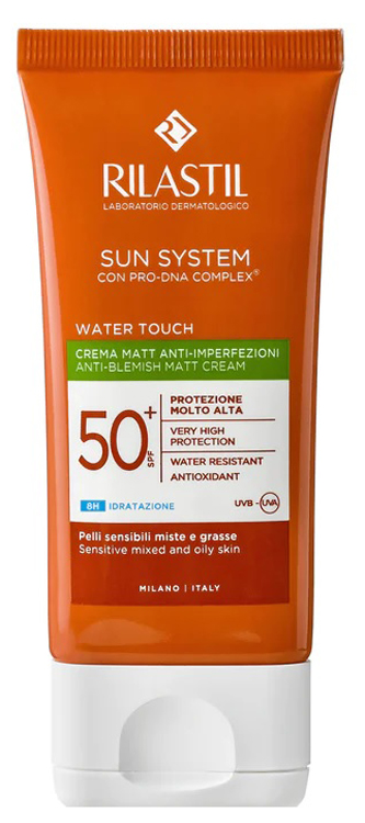 RILASTIL SUN SYSTEM WATER TOUCH FLUIDO SPF50+ 50 ML NUOVA FORMULAZIONE - Farma Nice