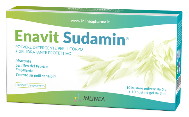 ENAVIT SUDAMIN 10 BUSTINE POLVERE DA 5 G + 10 BUSTINE GEL DA 5 ML - Farma Nice