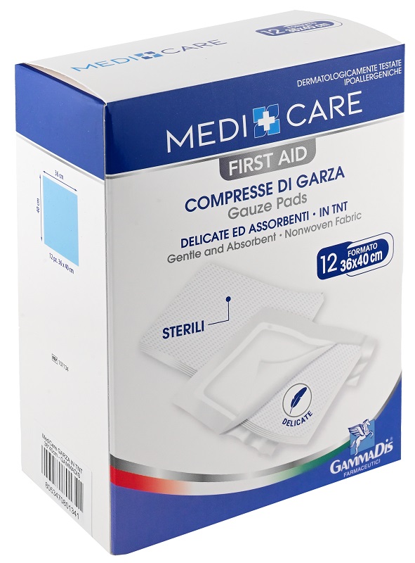 GARZA MEDICARE TNT 36X40 CM 12 PEZZI - Farma Nice