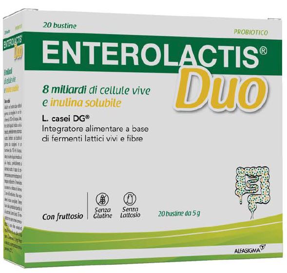 ENTEROLACTIS DUO INULINA 20 BUSTINE 5 G - Farma Nice