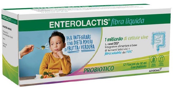 ENTEROLACTIS FIBRA LIQUIDA 12 FLACONCINI DA 10 ML - Farma Nice