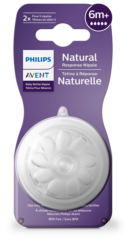 AVENT TETTARELLA NATURAL RESPONSE FLUSSO 5 6 MESI+ 2 PEZZI - Farma Nice