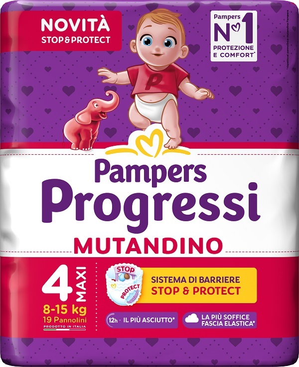 PAMPERS PROGRESSI MUTANDINA MAXI 19 PEZZI - Farma Nice