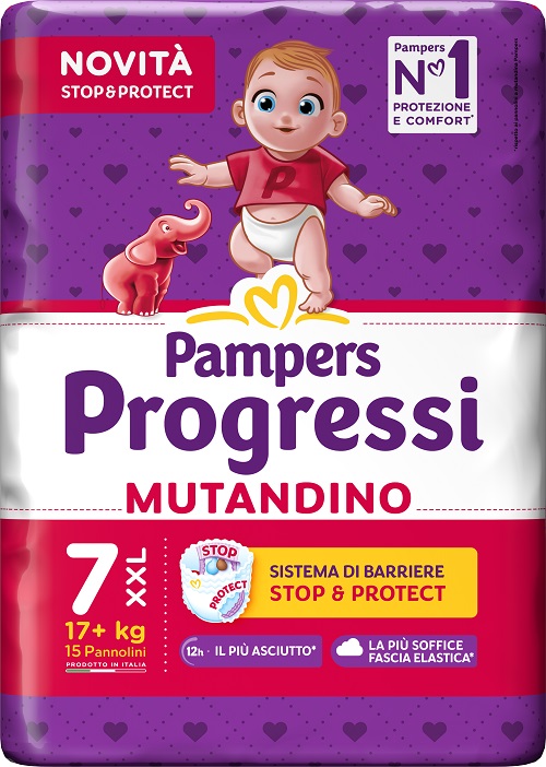 PAMPERS PROGRESSI MUTANDINO XXL 15 PEZZI - Farma Nice