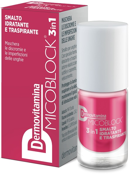 DERMOVITAMINA MICOBLOCK 3IN1 SMALTO IDRATANTE TRASPIRANTE ROSA GERANIO 5 ML - Farma Nice
