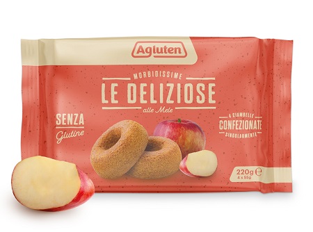 AGLUTEN DELIZIOSE ALLE MELE 4 PEZZI 220 G - Farma Nice