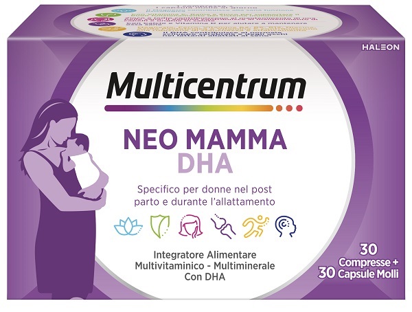 MULTICENTRUM NEO MAMMA DHA 30 COMPRESSE + 30 CAPSULE MOLLI - Farma Nice