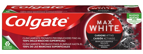 COLGATE MAX WHITE EXPERT WHITE CARBON DENTIFRICIO 75 ML - Farma Nice