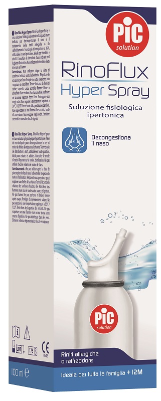 SOLUZIONE SALINA IPERTONICA SPRAY RINOFLUX HYPER PIC 100 ML - Farma Nice