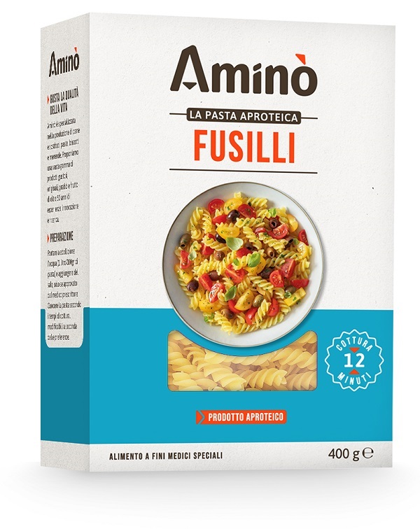 AMINO LA PASTA APROTEICA FUSILLI 400 G - Farma Nice