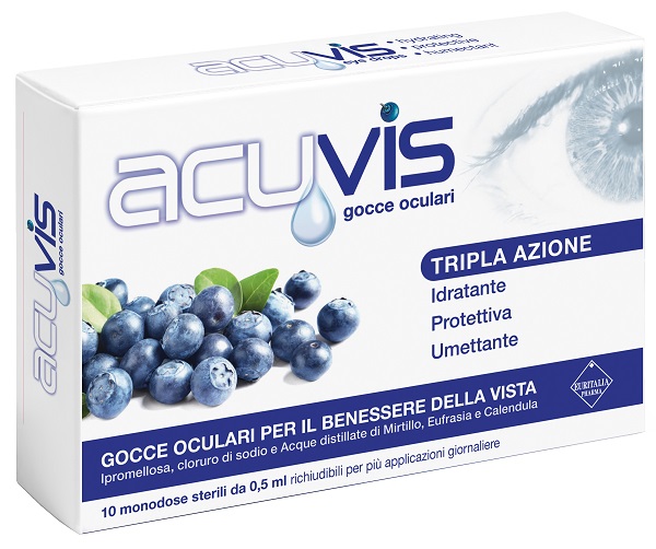 GOCCE OCULARI ACUVIS 10 FLACONCINI 0,5 ML - Farma Nice