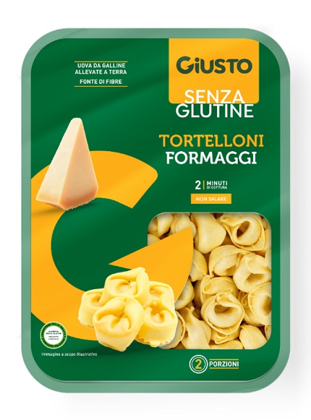 GIUSTO SENZA GLUTINE TORTELLONI FORMAGGI 250 G - Farma Nice