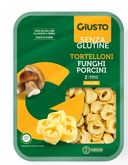 GIUSTO SENZA GLUTINE TORTELLONI FUNGHI PORCINI 250 G - Farma Nice