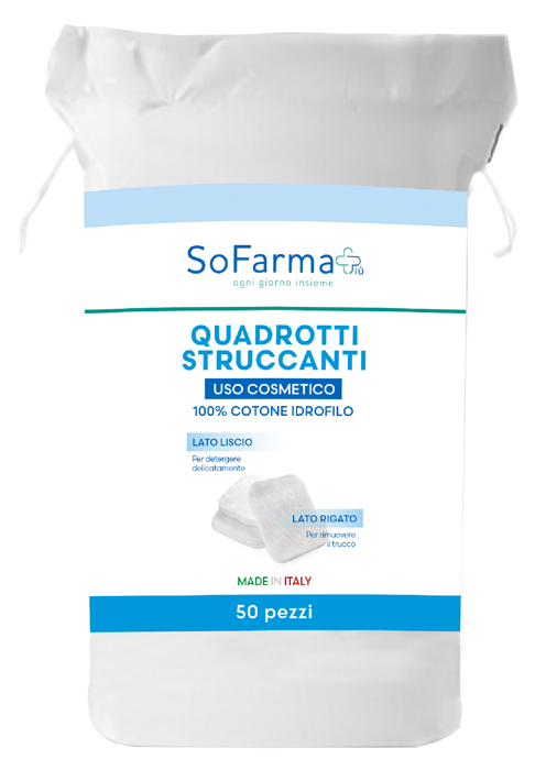 QUADROTTI STRUCCANTI 50 PEZZI SOFARMAPIU' - Farma Nice