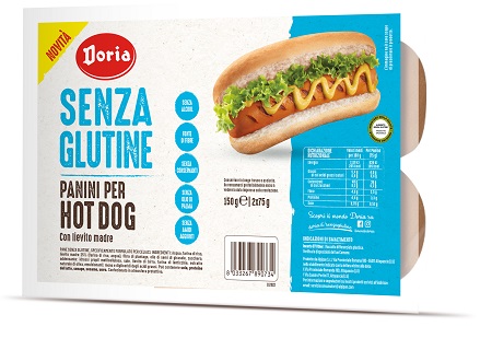 DORIA PANINI PER HOT DOG HB 2 PEZZI DA 75 G - Farma Nice