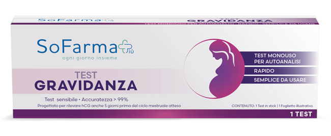 TEST AUTODIAGNOSTICO GRAVIDANZA SOFARMAPIU' - Farma Nice