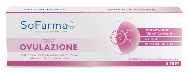 TEST AUTODIAGNOSTICO OVULAZIONE 5 PEZZI SOFARMAPIU' - Farma Nice