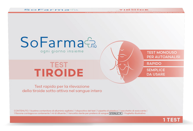 TEST AUTODIAGNOSTICO TIROIDE SOFARMAPIU' - Farma Nice