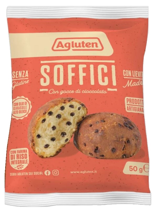 AGLUTEN SOFFICI GOCCE DI CIOCCOLATO 50 G - Farma Nice