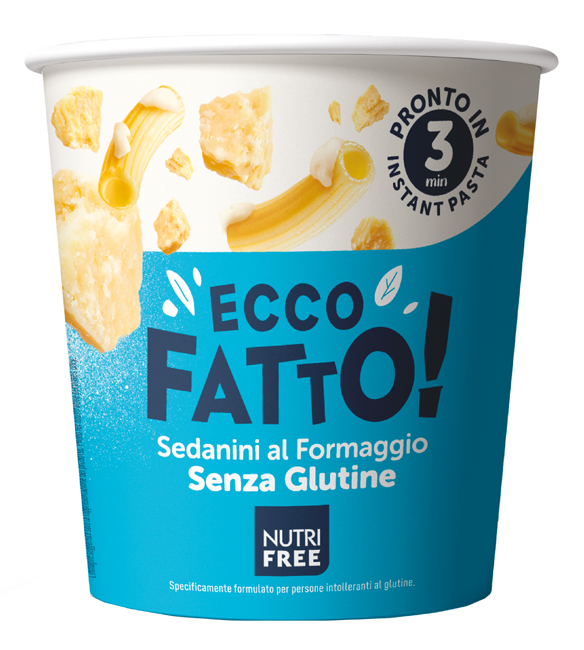 NUTRIFREE ECCO FATTO SEDANINI AL FORMAGGIO 70 G - Farma Nice