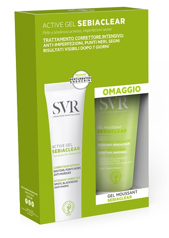 SEBIACLEAR SET ACTIVE GEL 40 ML + RENO GEL MOUSSANT 55 ML - Farma Nice