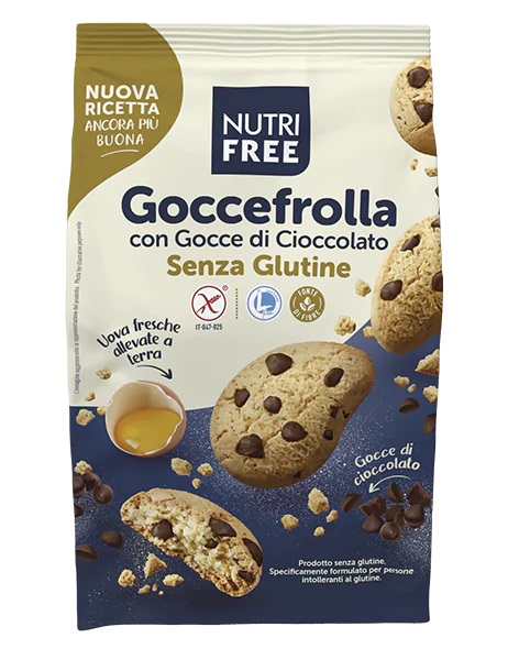 NUTRIFREE GOCCEFROLLA CON GOCCE DI CIOCCOLATO 300 G - Farma Nice