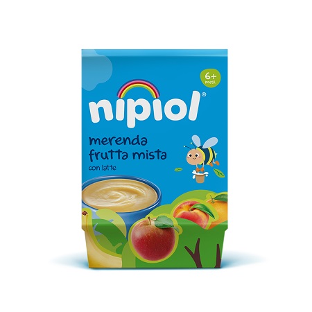 NIPIOL OMOGENEIZZATO MERENDA FRUTTA MISTA 2 PEZZI DA 100 G - Farma Nice