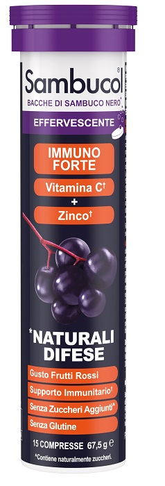 SAMBUCOL EFFERVESCENTE 15 COMPRESSE - Farma Nice