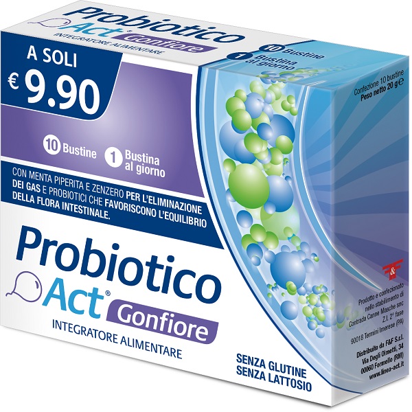 PROBIOTICO ACT GONFIORE 10 BUSTINE - Farma Nice